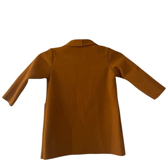 Toddler Girls Coffee Brown Open Front Overcoat Sz 3/4T​​ - Picture 4 of 8